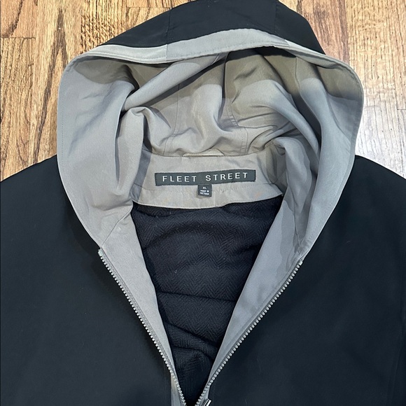 Women’s Fleet Street- Black Hooded Coat. Size XL - Picture 5 of 10